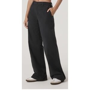 Vuori Telluride Twill Wide Leg Pants Womens Sz Med Dark Gray Comfort (32x31)